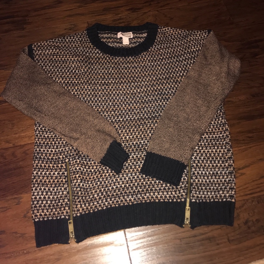 Forever 21 Zipper Detail Sweater
